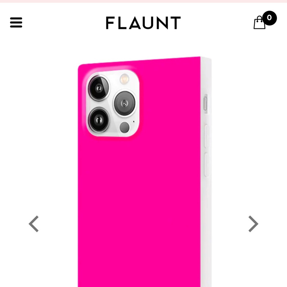 NWT FLAUNT I phone phone case - Hot Pink. I phone 12 pro max